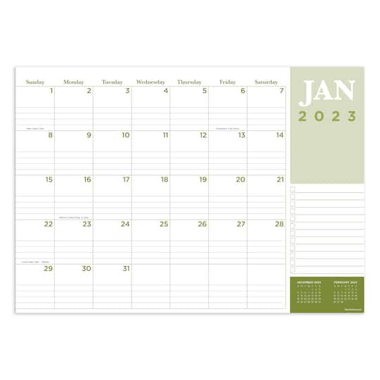 TF Publishing 2023 Professional Medium Desk Pad Monthly Blotter